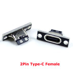USB 3.1 Female Socket with PCB Board Connector Type C Female Male Head Connector Adapter Breakout Test Board 180 Degree Vertical