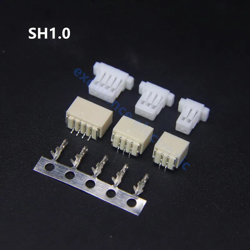 5sets GH1.25 SH1.0 JST1.25 PH2.0 XH2.54 SH/JST/ZH/PH/XH Horizontal / Vertical SMD Pin Header + Housing + Terminal Set 2.54mm