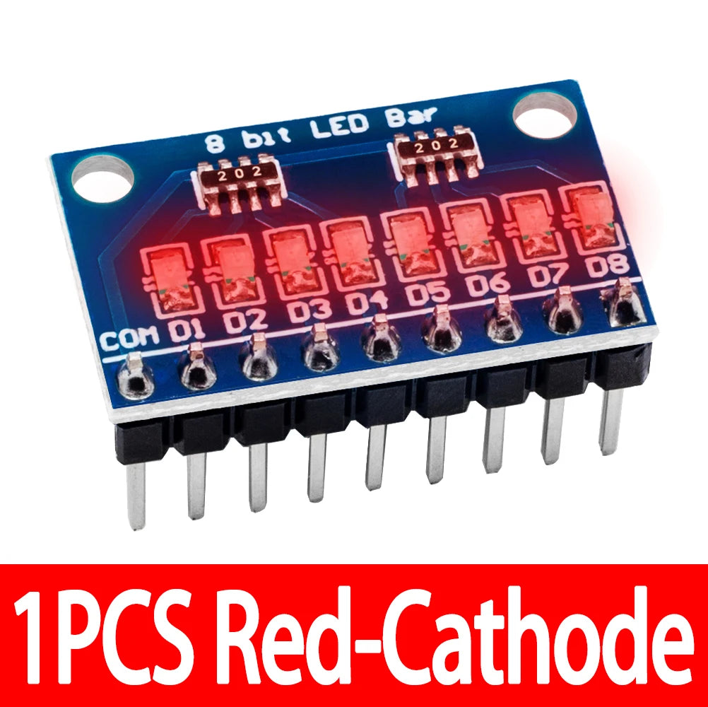 BS 3-24V 8 Bit Blue/Red Common anode/cathode LED indicator Module Breadboard kit Board for MCU ARM 3d printer for UNO MEGA2560