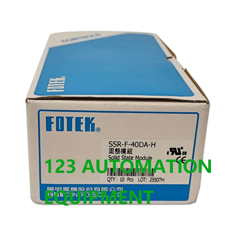 Authentic New FOTEK SSR-F-10DA 25DA 40DA 10DA-H 25DA-H 40DA-H  SCR-F-25LA 40LA 25LA-H 40LA-H Safe Type Small Solid State Relay