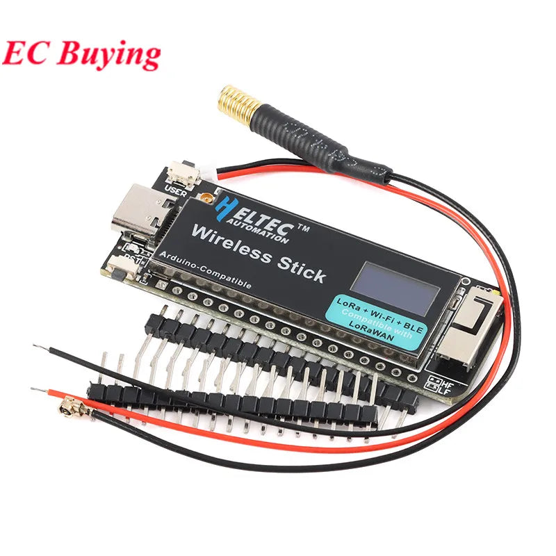 ESP32 Wireless Stick SX1262 LoRa WIFI BLE Development Board LoRAWAN 433-510MHz/863-928MHz Meshtastic Mesh Network For Arduino