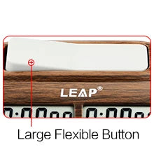 LEAP Chess Clock Digital Chess Timer with Count up / Countdown Timer for Board Games Timer with Alarm Function Wood Appearance
