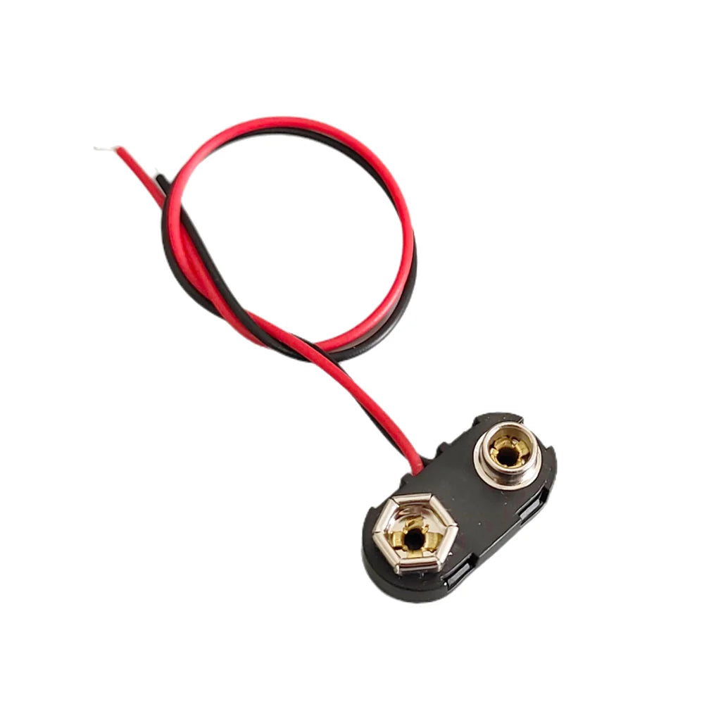 2/5/10pcs 9V Battery Connector with Hard Plastic Shell Suitable I/T Type Battery Snap Connector clip Lead Wires holder