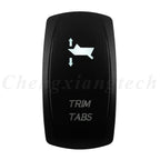 Marine 12V 24V White Led On Off Rocker Switch 5Pin SPST Momentary Switch DPDT ON OFF ON 3-Way for Car Boat Carling 4X4 Narva
