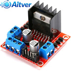 L298N Dual H‑Bridge Motor Driver Module DC/Stepper Motor Controller Board for Arduino,ESP32,Robot Car,DIY Electronics