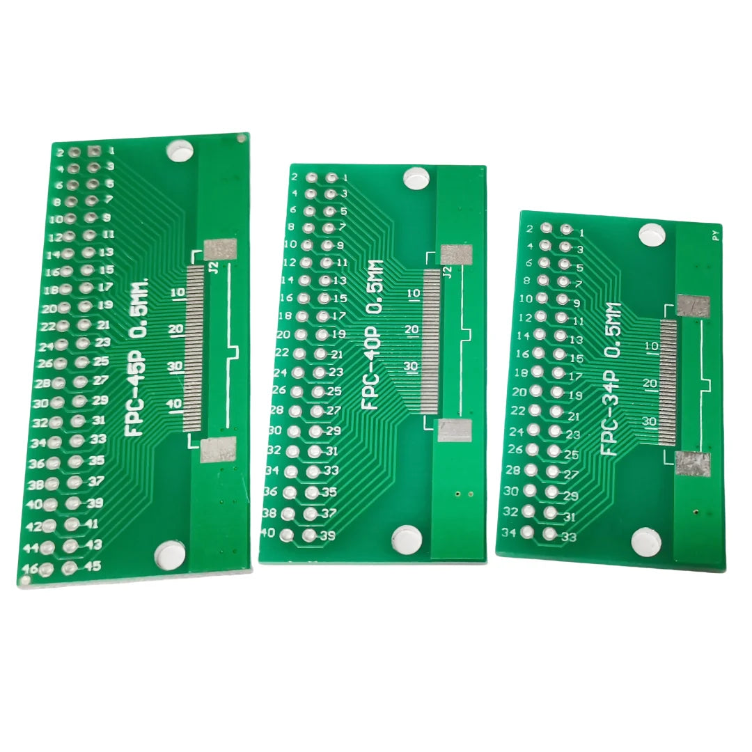 10PCS FFC/FPC Adapter Plate 0.5 to 2.54MM 4P/6P/8P/10P/12P/14P/15P/16P/20P/24P/26P/30P/32P/34P/36P/40P/45P/50P/52P/60P/80P/96P