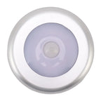 2 Pack Energy Saving Motion Sensor Night Light Battery Powered Small LED Induction Lamp White Light Round Sensing Lamp Drawer