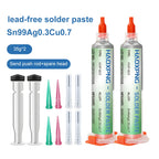 Sn99Ag0.3Cu0.7 Lead-Free Solder Paste, PCB/BGA/SMD Soldering, USB Interface Repair, Soldering, High-Quality Soldering Flux