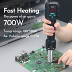 YIHUA Hot Air Gun Temperature Adjustable 8858-IV 700W Soldering Rework Welding Station LCD Digital Heat Gun BGA IC Solder Tools