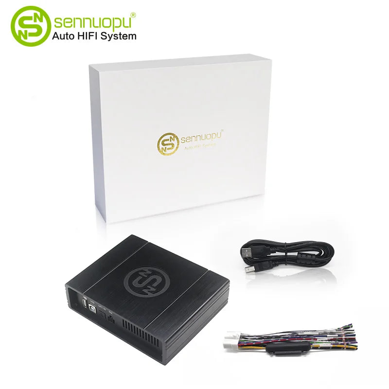 Sennuopu DS-M8 Car Audio 4 Ch Power Amplifier 8 Channel Dsp Processor Bluetooth Amp Equalizer Amplificador Automotivio Sound