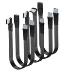 5CM 10CM 30CM USB 2.0 Type-C Flat Cable Extension FPC Cable USB 2.0 USB-C 90° Up/Down Angled Plug 5CM-1M