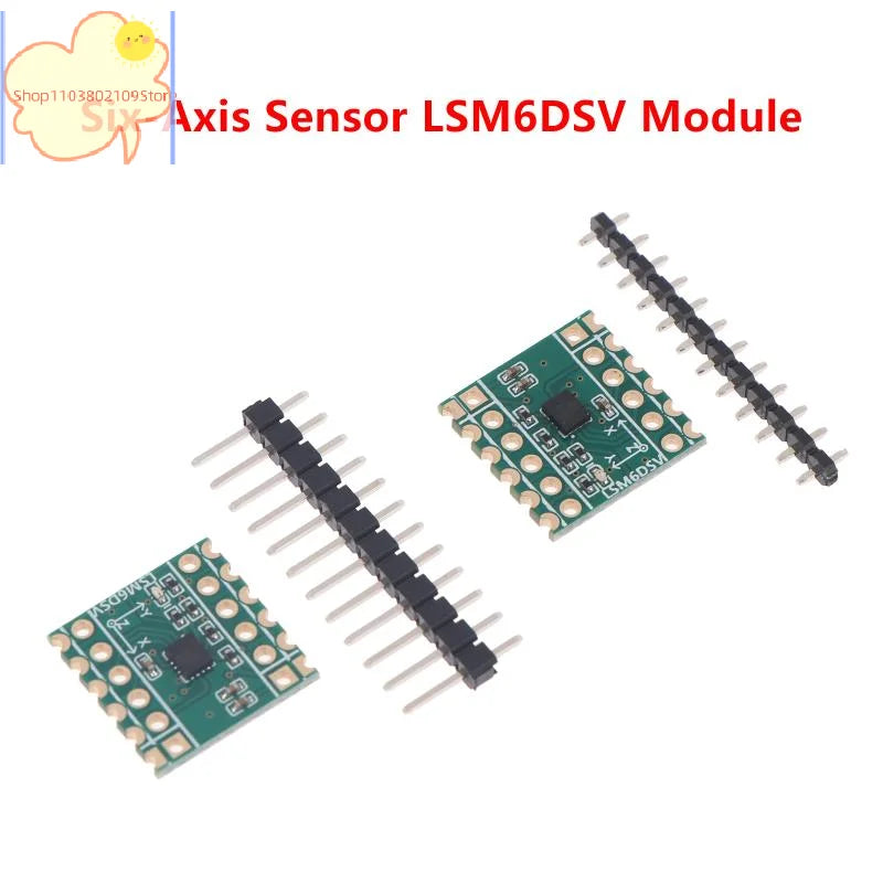 【HT】【HT】Six-Axis Sensor LSM6DSV Module SPI/I2C Compatible For Smol/SlimeVR - Accelerometer & Gyroscope Data Logging