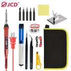 JCD 908S Electric Soldering Iron Kit Set 220V 110V 80W LCD Display Adjustable Temperature Home Handmade DIY Welding Repair Tools