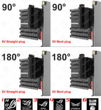Motherboard 24PIN Custom Image Converter Lighting Power Supply 24P To 90/180 Degree MOBO Adapter Connector Steering Head MOD