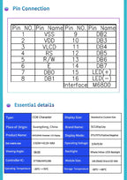 LCD 2004B Display Module 20x4 Large Character LCD Screen Display 20X04 5.0V or 3.3V Power Supply ST7066 Drive Multiple Display