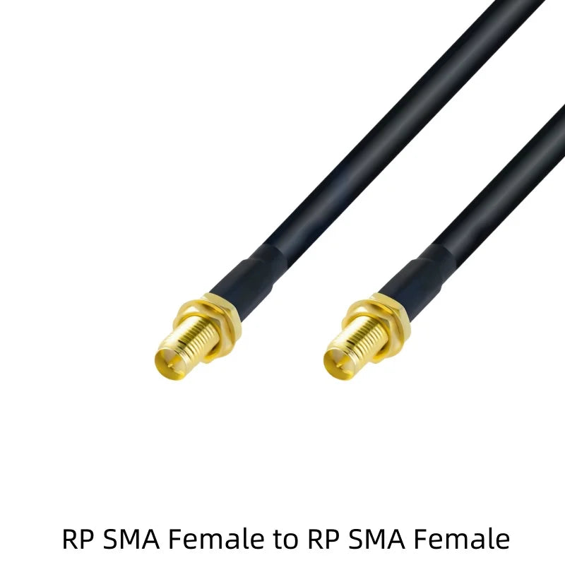 RP SMA/SMA Male plug to SMA Female Connector Low Loss SYV50-5/5DFB （LMR300）Coaxial Feeder Jumper Extension Cable