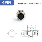 1pcs M12 4pin 5 8Pin Sensor Connector Panel Back Mount Waterproof Flange Socket Threaded Coupling Male&Female A Code Connectors