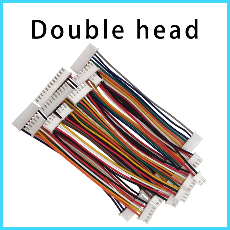 10PCS JST XH2.54 XH 2.54mm Wire Cable Connector 2/3/4/5/6/7/8/9/10/12 Pin 2.54MM Pitch  Plug 10CM/20cm/30CM Wire Length 26AWG