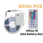 5V LED Strip Lights RGB 5050 3AA Battery Powered Flexible LED Light Strip with Remote Control for TV Backlight Bars Cabinets