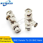 1PCS BNC to BNC Adapter Male to Female Dual Way Tee Flange BNC-KKF-KKY-KK-KKK-JJJ-KKJ-KKJ-JKW-JJ-JKQ9 RF Connector