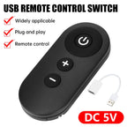 DC 5V USB RF Remote Switch - Wireless LED Strip Dimmer & Fan Speed Controller Module for Cabinet/Night Lights DIY Lighting Contr