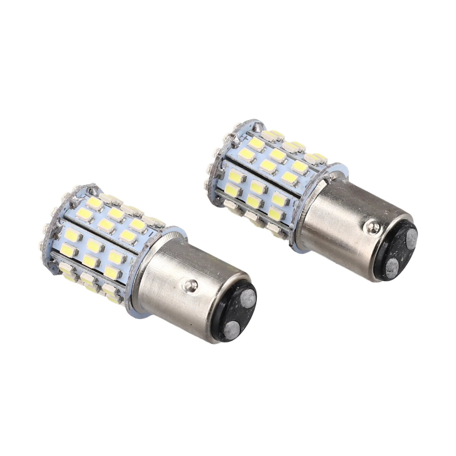 2PCS Small LED Bulbs ForSMD 1206 BAY15D 64SMD LED 1157 Dual Filament Brake Stop Tail Light Bulb Globe 12V Turn Signal Light