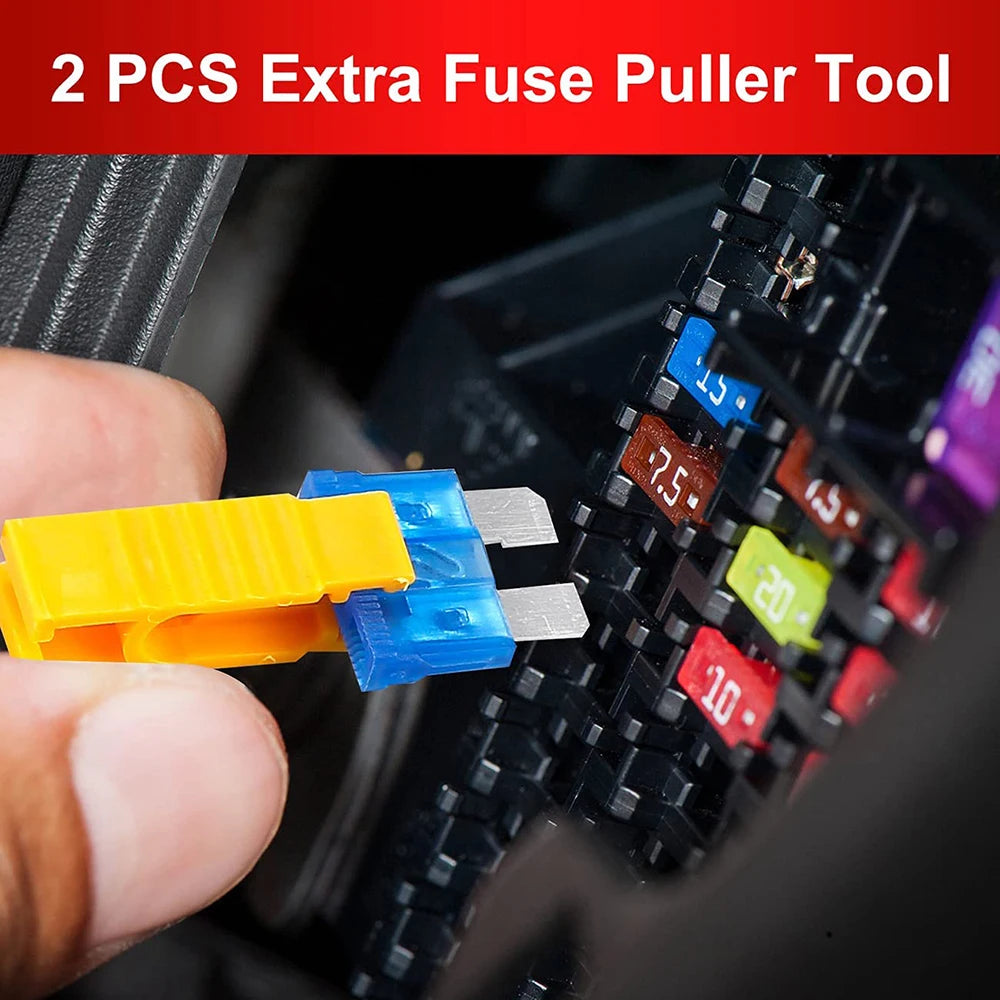 306PCS Car Fuse 5A 10A 15A 20A 25A 30A 35A Amplifier with Box Clip Combination Car Blade Fuse Set with Inspection Circuit Electr