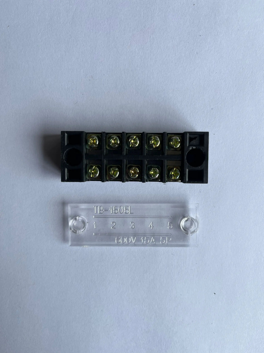 1PCS TB1506 Dual Row Barrier Screw Terminal Block Strip Wire Connector Fixed Wiring Board 600V 15A