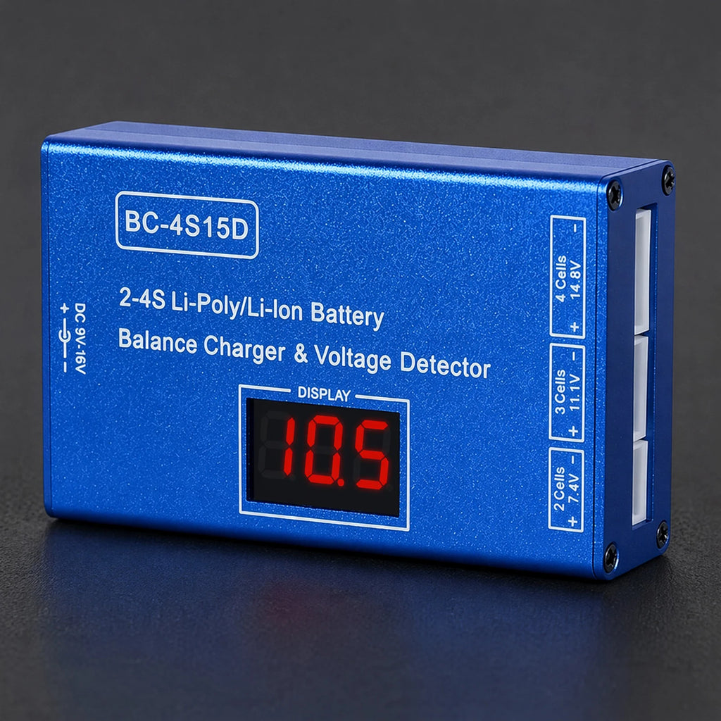 BC-4S15D Lipo Battery Balance Charger with Voltage Display Screen Lithium Lipo RC Balance Charger for 2-4S RC Batteries