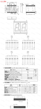 2/5Pcs SMD LED Digital Tube Display 0.2/0.3/0.56-Inch 1/2/3/4-Bit 7 Segment Common Cathode/Anode Red/White/Yellow/Green/Blue SMT