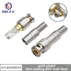 BNC JR-B25 Male Solderless BNC Connector for Security Cctv Camera System Wired Cctv Camera Security System Kit