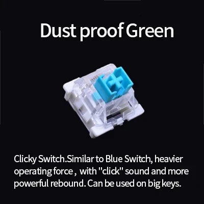 70/30/30pcs Dustproof Switch For Mechanical Keyboard Shaft Switch Gamer Keyboard Axis Clicky Linear Tactile Silent Switches
