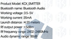 Bluetooth module 5.3 Audio transmitter module Stereo GFSK transceiver Earphone board Wireless speaker KCX_ BT_ EMITTER 5