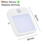Night Light Motion Sensor LED Light Plug/Rechargeable Lamps Children'S Night Light Wireless Night Lamp for Bedside Table Bedroom
