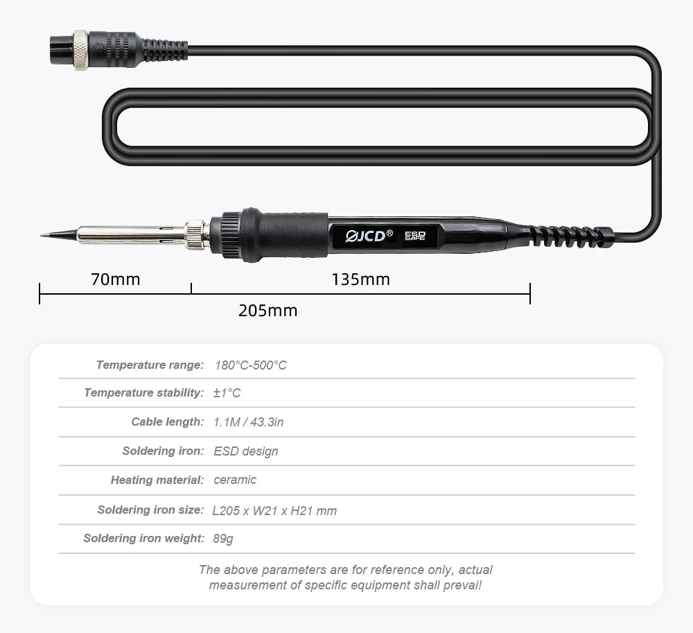 JCD 8898 Soldering Station 2 In 1 Soldering Iron Hot Air Rework Welding Station with Sleep Mode For BGA PCB IC SMD Repair Tools