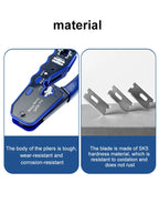 RJ45 UTP Crimper Network Tools Ethernet Cable Stripper Through-hole Connector CAT5/6/7/8 Pliers Pressing Wire Clamp Tongs Clip