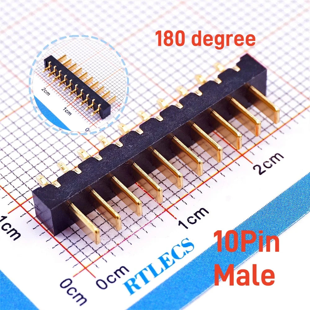20Pcs Blade Male Battery Connector 2.5 MM Pitch 2 3 4 5 6 7 8 9 10 11 Position Right Angle Through Holes Straight PCB Header