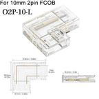 COB LED Wire Connector 5 8 10mm Connection Solderless Mini Buckle FCOB RGB CCT LED Strip Lights 2 3 4 Pin No Dark Area Connector