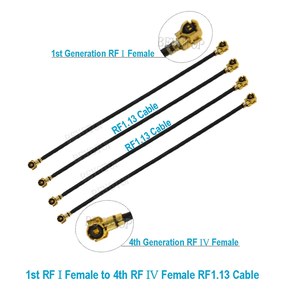 10PCS/lot MHF-4 U.fl Cable Pigtail U.fl RF-1 Female to MHF4 RF-4 Female Jack RG1.13 Cable for Router 3G 4G Modem