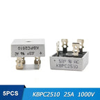 5PCS LAUBEI Diode Bridge Rectifier KBPC5010 KBPC1010 KBPC1510 KBPC2510 KBPC3510 Rectifiers 10A 15A 25A 35A 50A