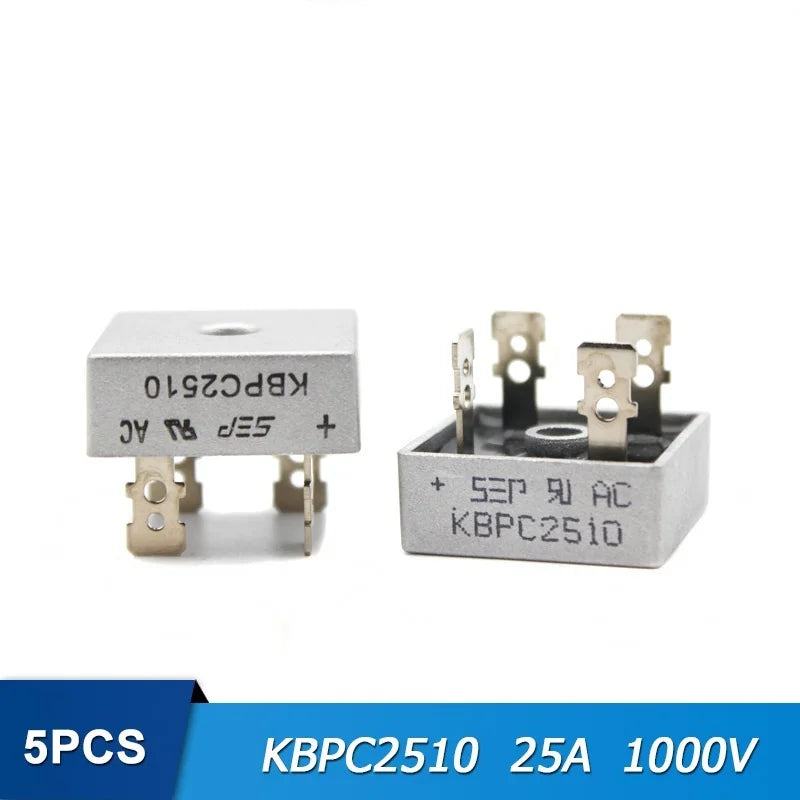 5PCS LAUBEI Diode Bridge Rectifier KBPC5010 KBPC1010 KBPC1510 KBPC2510 KBPC3510 Rectifiers 10A 15A 25A 35A 50A