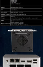 2026 Core I5 1340P 13th Gen Nuc Nano Small Micro PC Mini PC X86 2 Ethernet Lan Windows 10 11 Linux Ubuntu DDR5 Cheap Mini Pc