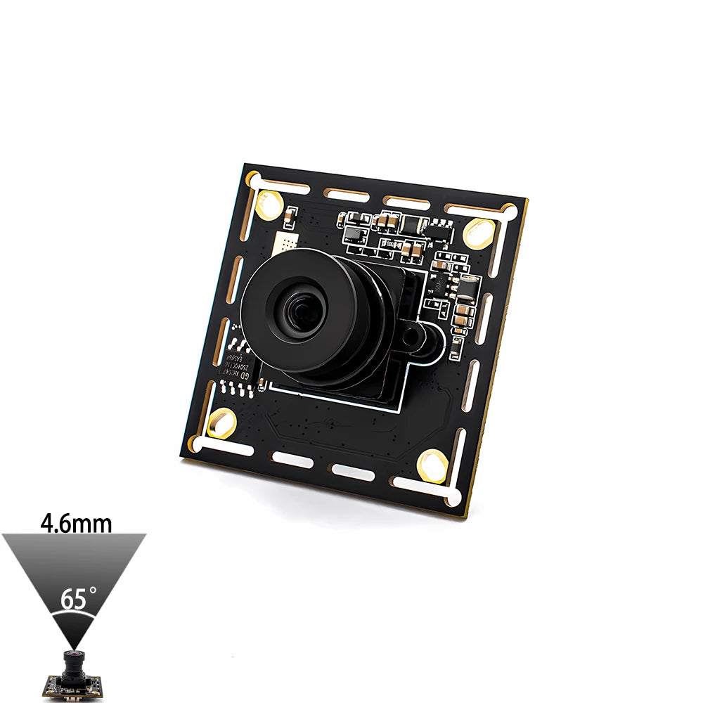 1080P 90FPS Global Shutter USB Camera, High Speed Web Camera with M12 No Distortion Lens, Plug Play for Machine Vision Security