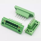 2/5 Sets 5.08MM Pitch Through Wall Pluggable Terminal Blocks 15EDGWB 5.08 2/3/4/5/6/7/8/9/10/12pin Plug + Pin Header Socket Set