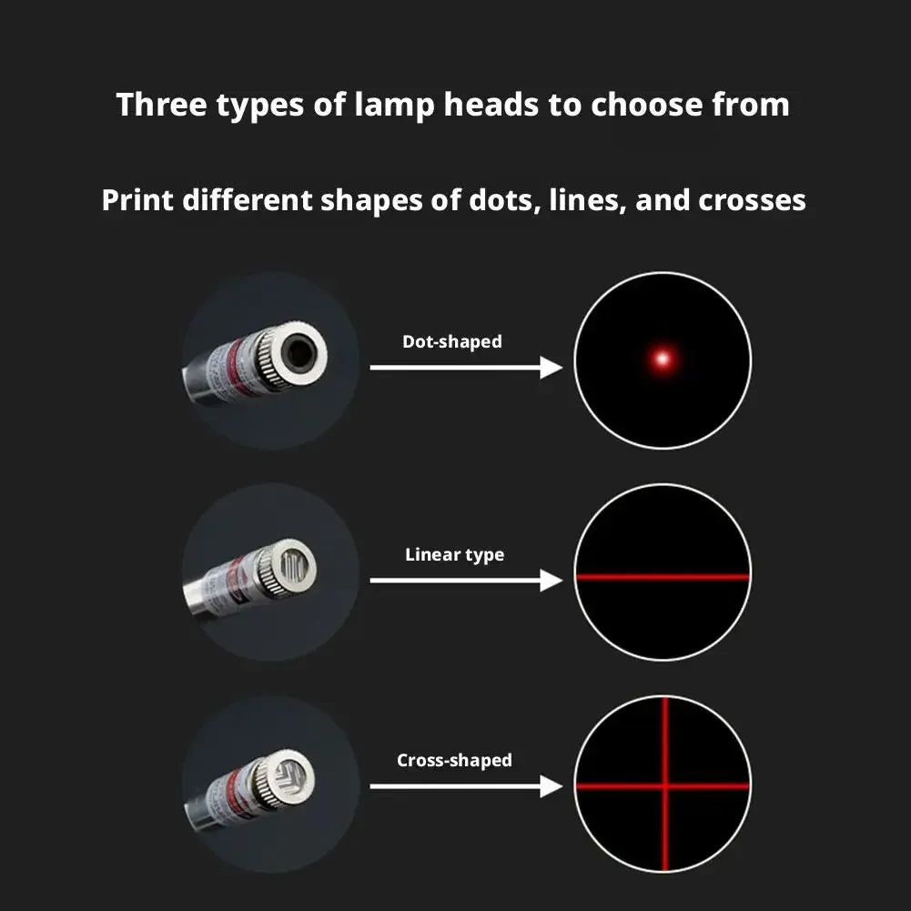 USB Red Laser Positioning Light Infrared Working Lamp Cutting with Magnetic Base DC5V Line/Cross/dot Sewing Machine Accessories