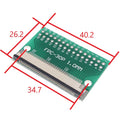 FPC FFC 4 6 8 10 12 15 16 20 24 30 34 40 50 60 Pin Adapter 1.0 MM to 2.54 X 2.54 mm Pitch Through Hole DIP PCB Converter