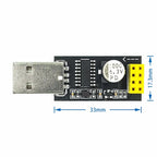 ESP01 Programmer Adapter UART GPIO0 ESP-01 Adaptaterr ESP8266 CH340G USB to ESP8266 Serial Wireless Wifi Developent Board Module