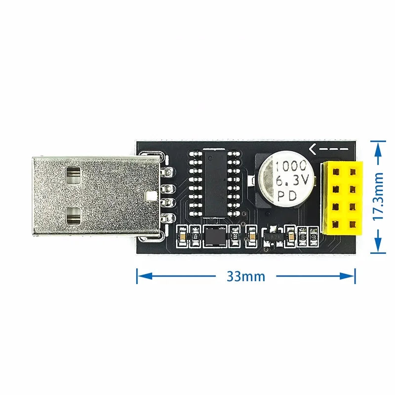 ESP01 Programmer Adapter UART GPIO0 ESP-01 Adaptaterr ESP8266 CH340G USB to ESP8266 Serial Wireless Wifi Developent Board Module