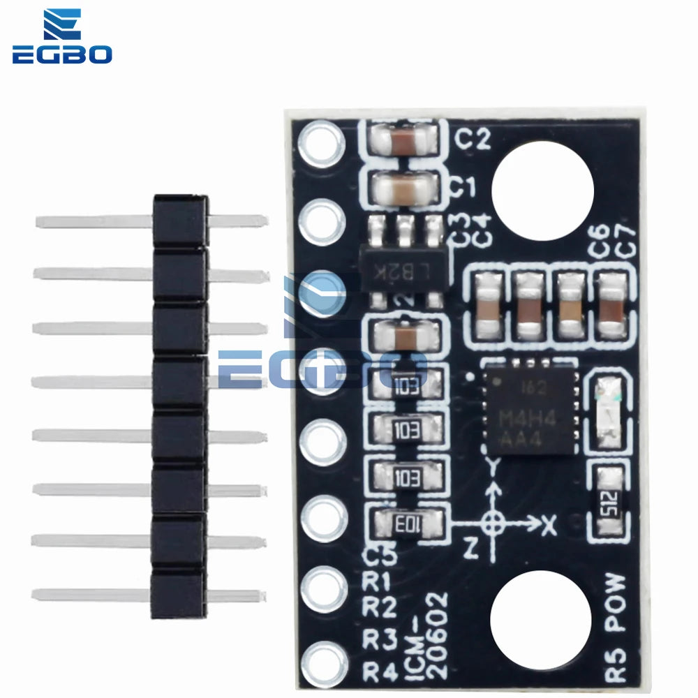 DC 3.3–5V ICM-20602 Sensor Module – High-Precision, Low-Noise Six-Axis Gyroscope and Accelerometer Module Compatible