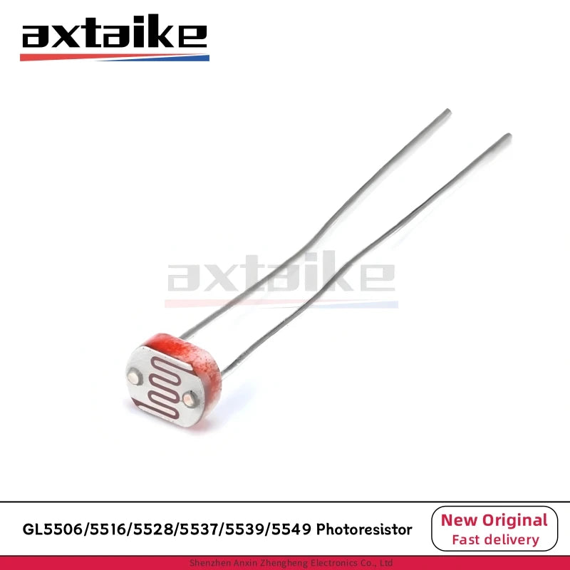 20PCS GL5506 GL5516 GL5528 GL5537 GL5539 GL5549 5mm Photoresistor Light-dependent Resistor LDR Light Detection Switch Sensor